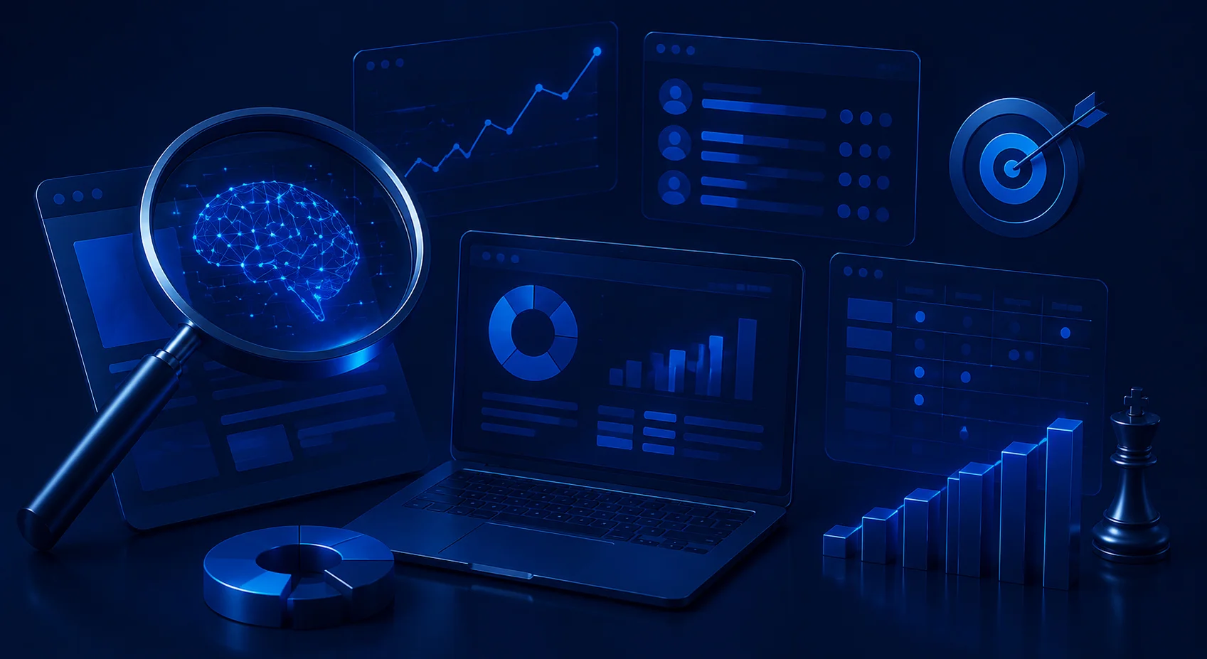 Faster Content and Creative Research icon illustrating digital marketing in the USA by Arobit Digital