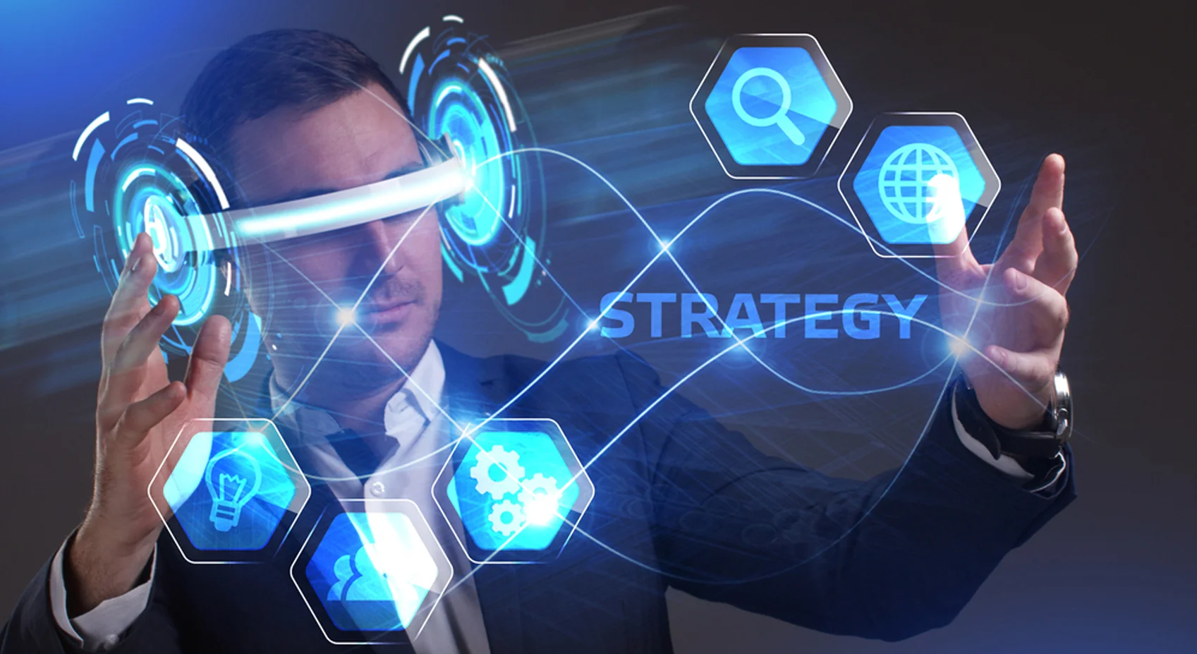 Human Led Strategy and DecisionMaking icon illustrating digital marketing in New York by Arobit Digital
