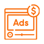 Paid Ads icon illustrating digital marketing in the USA by Arobit Digital