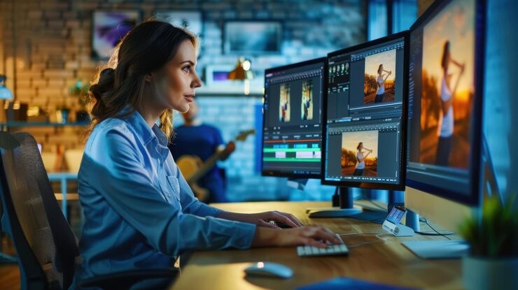 Post Production icon illustrating media production by Arobit Digital