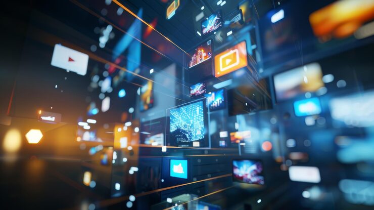Production icon illustrating media production by Arobit Digital