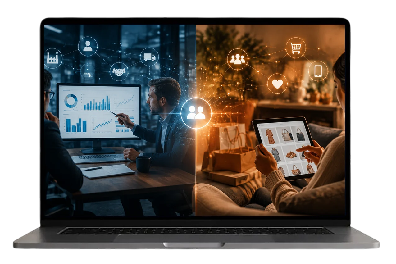 Proven Across B2B and B2C icon illustrating digital marketing in the USA by Arobit Digital