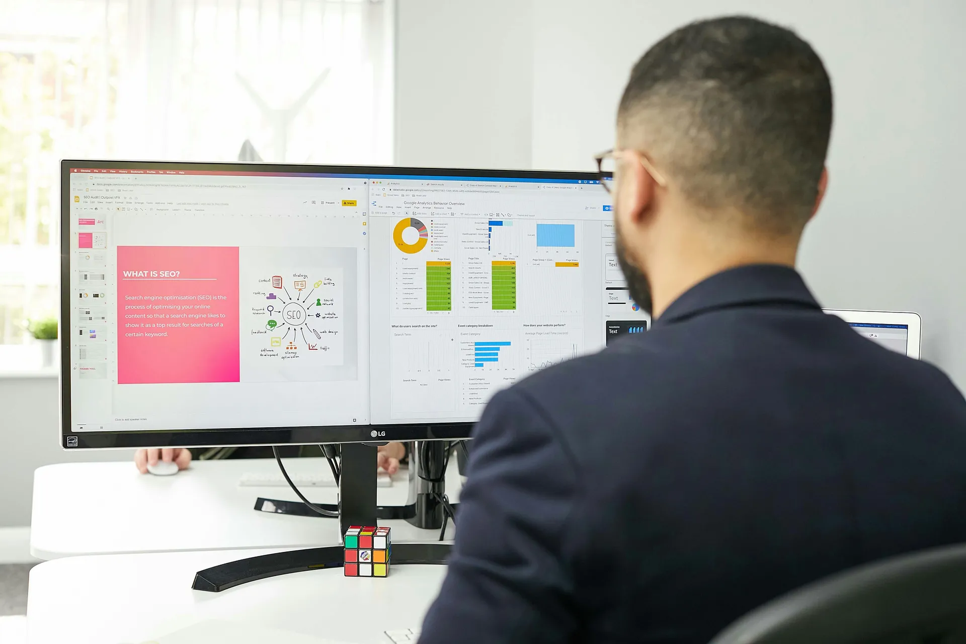 Reporting & Scale icon illustrating social media marketing by Arobit Digital